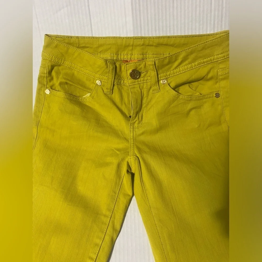 Tory Burch Women's Lime Straight Leg Jeans